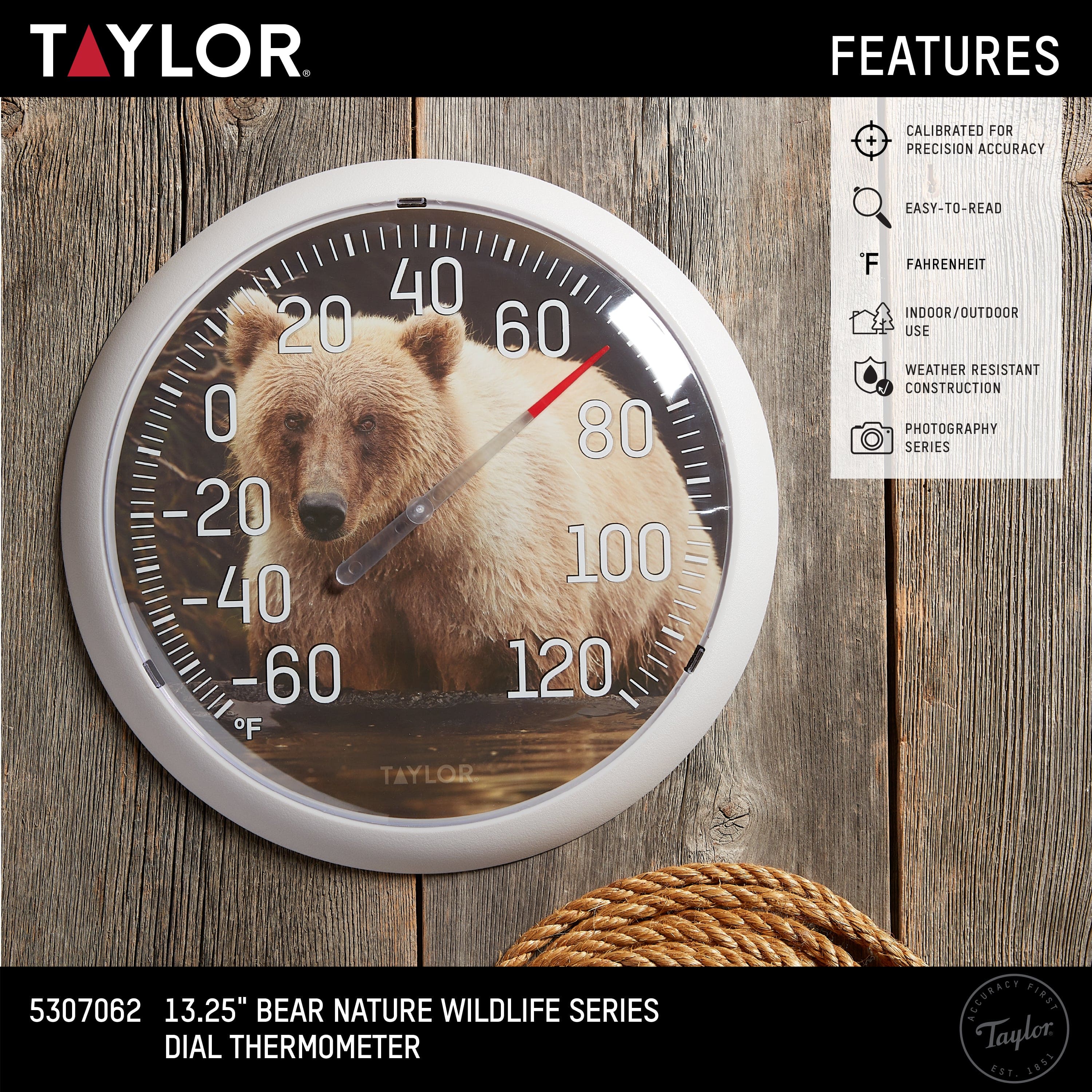 4.25 Weatherproof Thermometer – Taylor USA