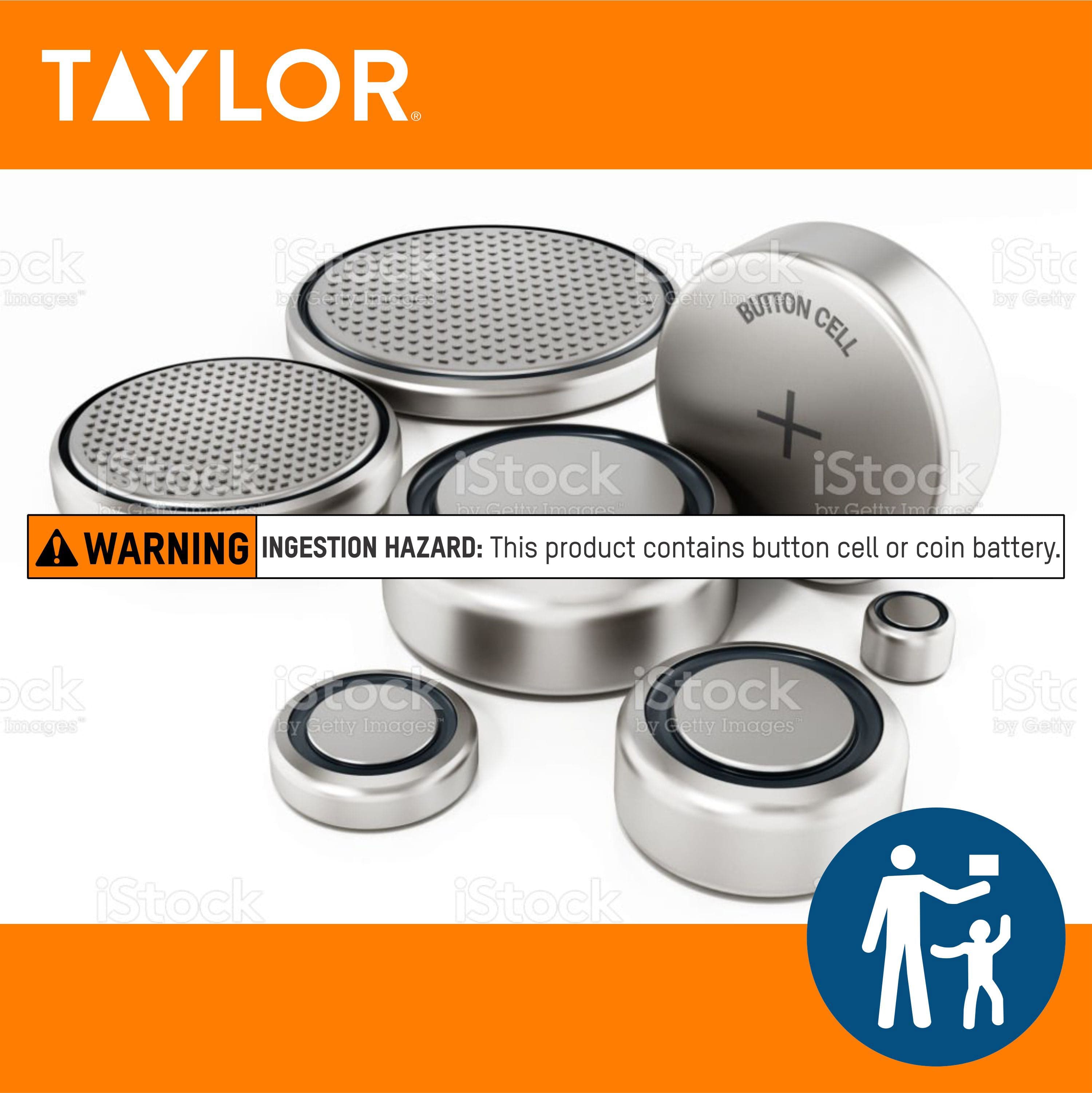 Taylor Kitchen Timer, Pro Dual Digital Timer, 24 Hour Timer, Stopwatch and  Countdown Function, Grey & Silver