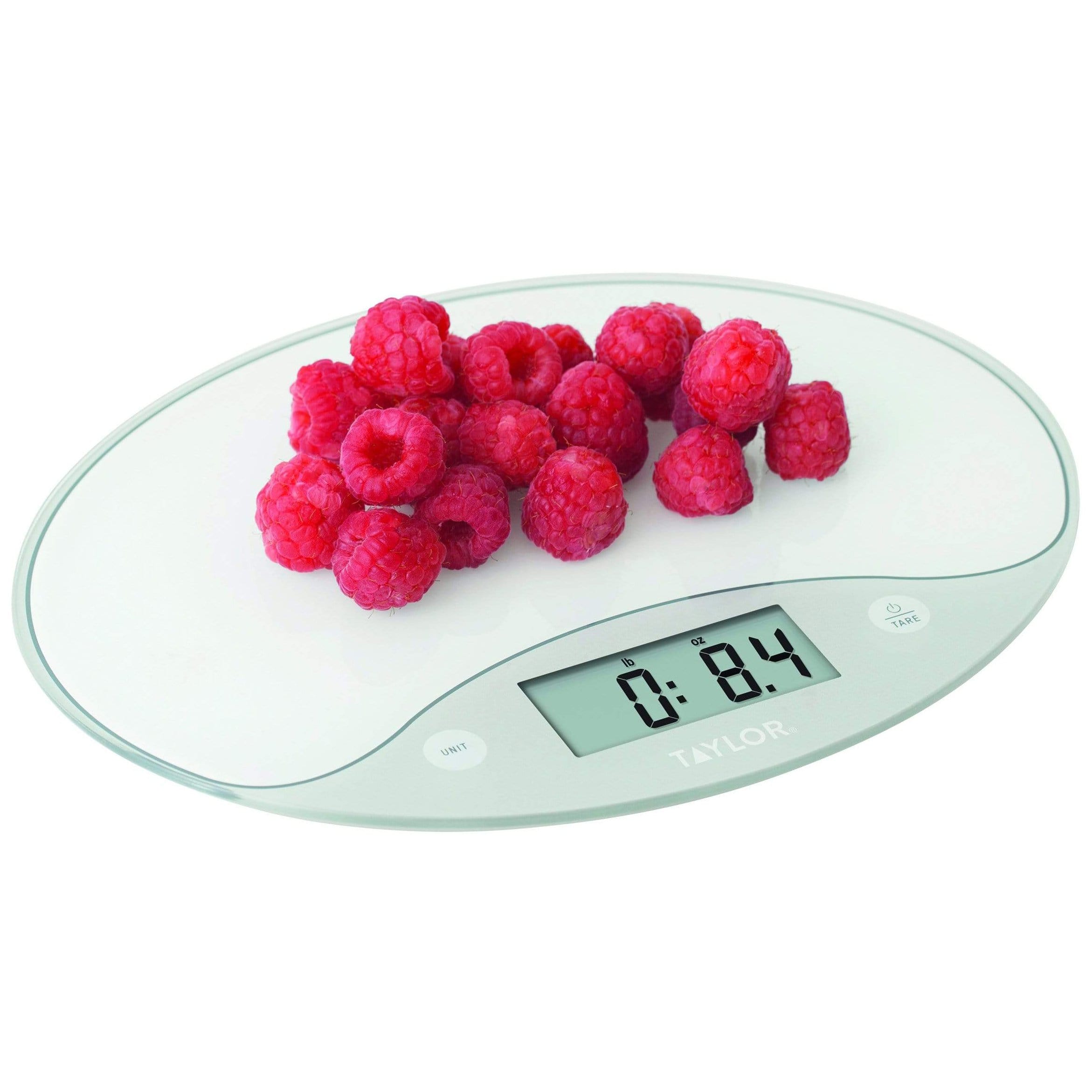 Taylor® 3701KL - Plastic White Manual Kitchen Scale with Plastic Bowl (Up  to 11 lbs.) 
