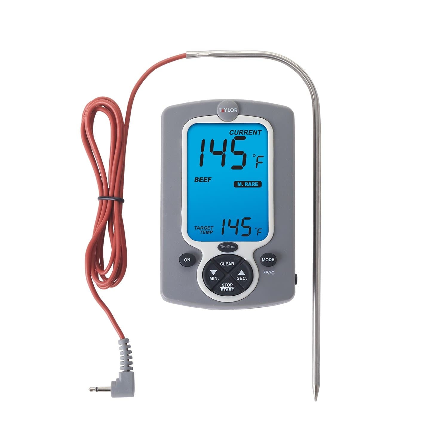 Taylor Digital Cooking Thermometer with Probe and Timer