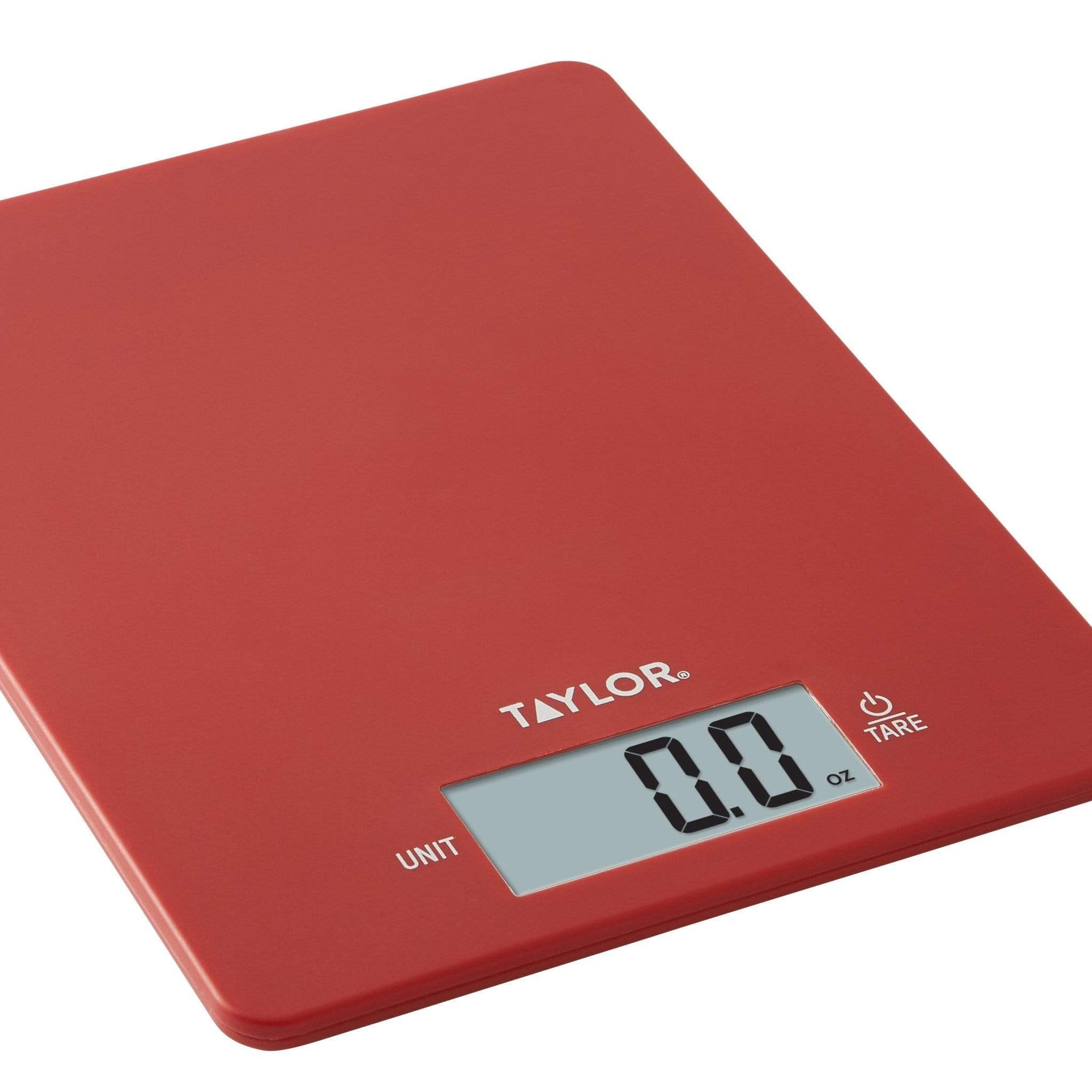 Taylor Stainless Steel Analog Kitchen Scale and Food Scale, 11 lb