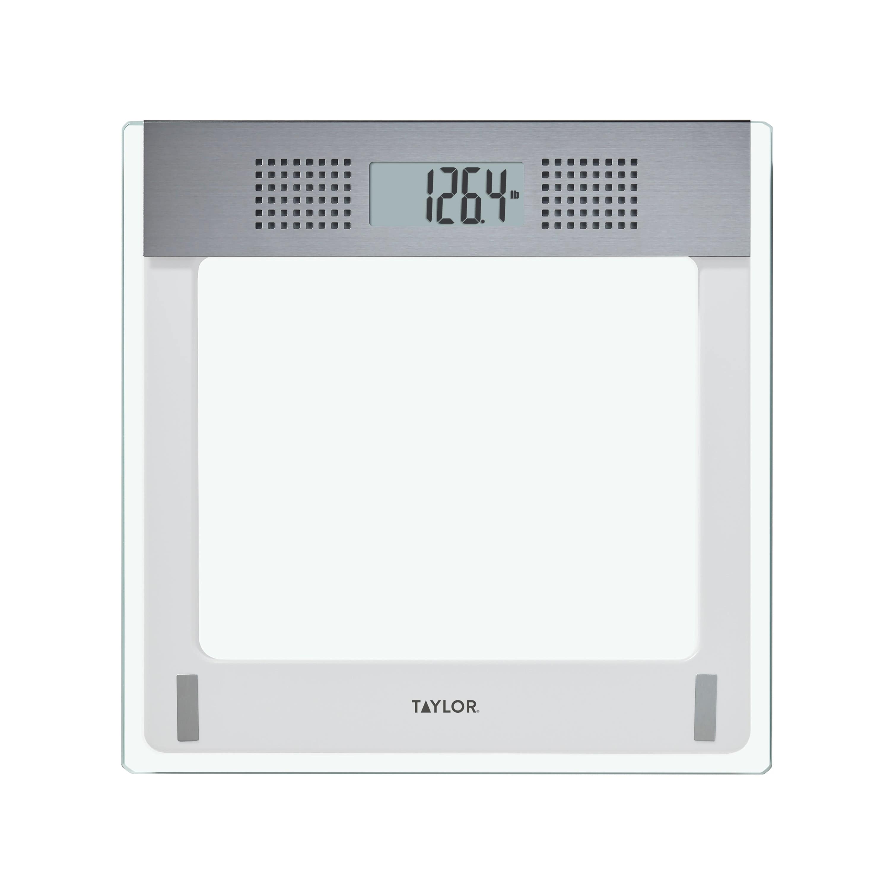 Taylor Digital Scale, Clear Glass, Bathroom Scales