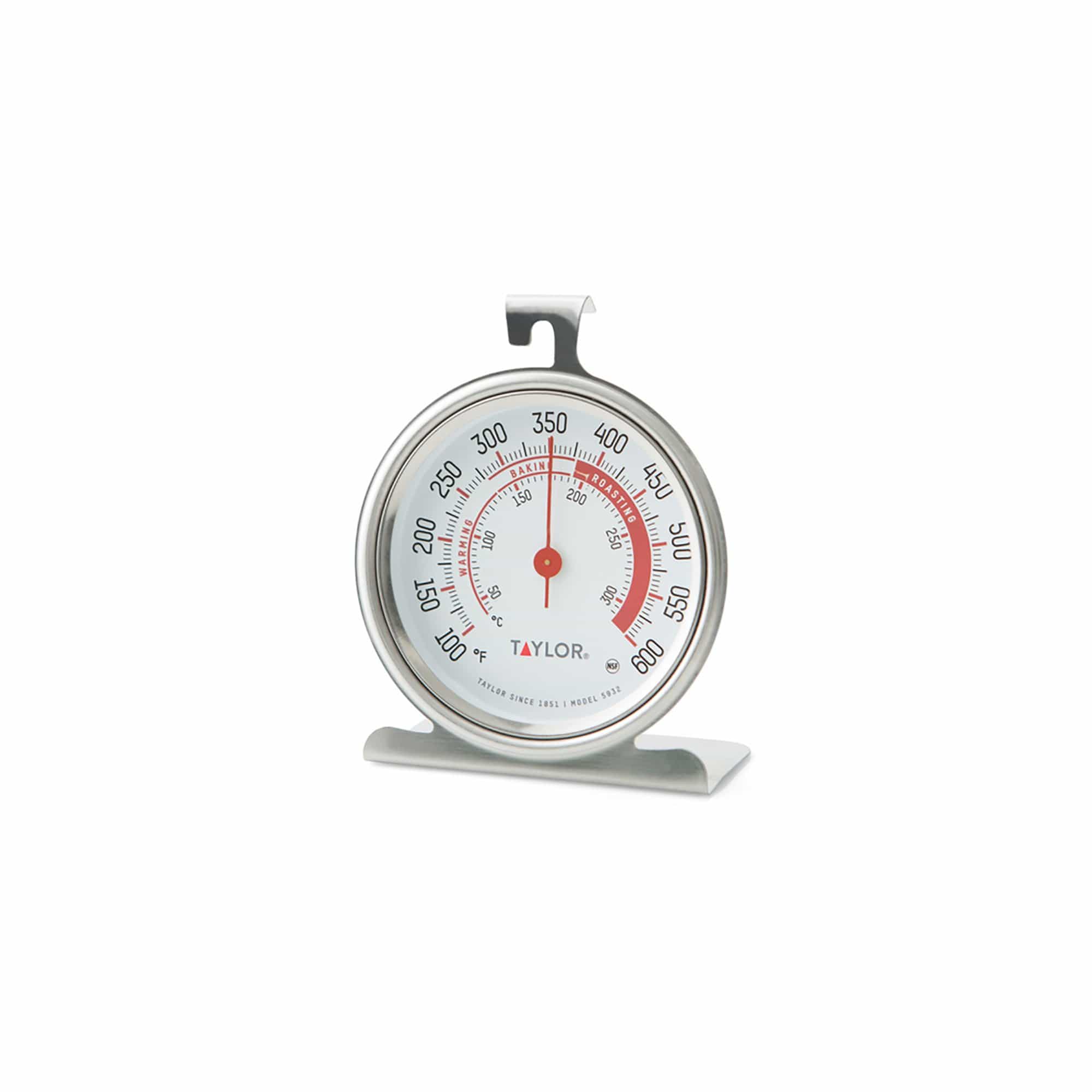 Taylor 3506 TruTemp Series Oven/Grill Analog Dial Thermometer with  Dual-Scale
