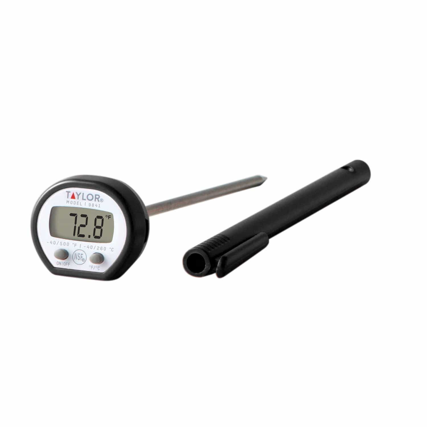 Taylor Tube Thermometer Plastic White 4 in.