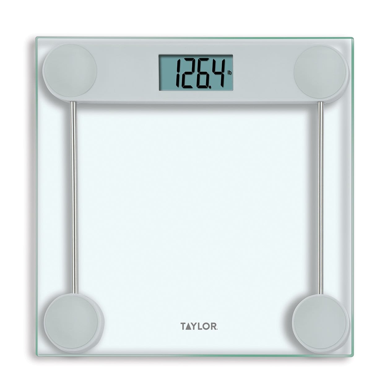 Digital Glass Scale With Stainless Steel Accents Clear - Taylor