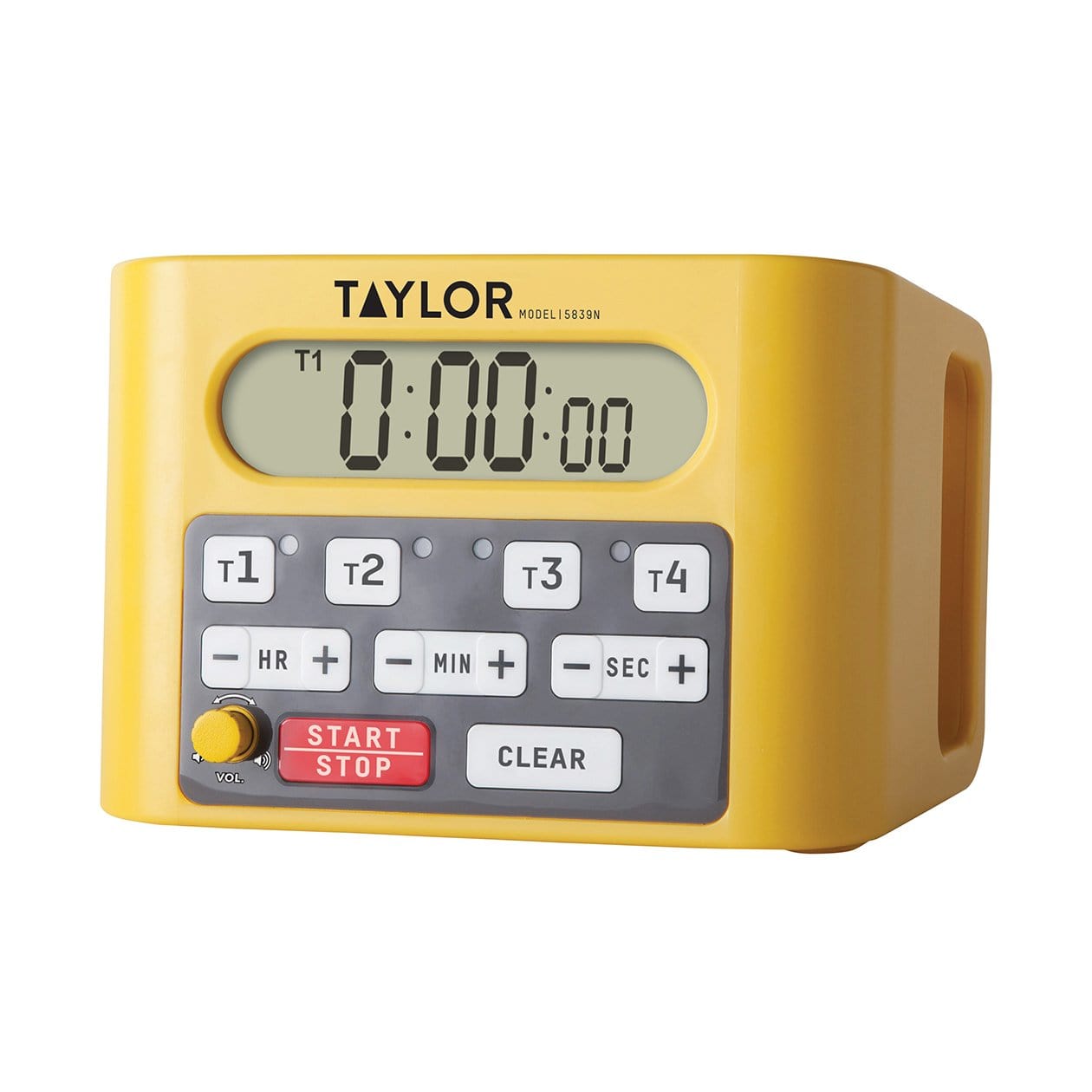 Taylor Yellow 4 Event Loud Digital Timer, 4.5 x 6.5 x 4.75 inch -- 2 per