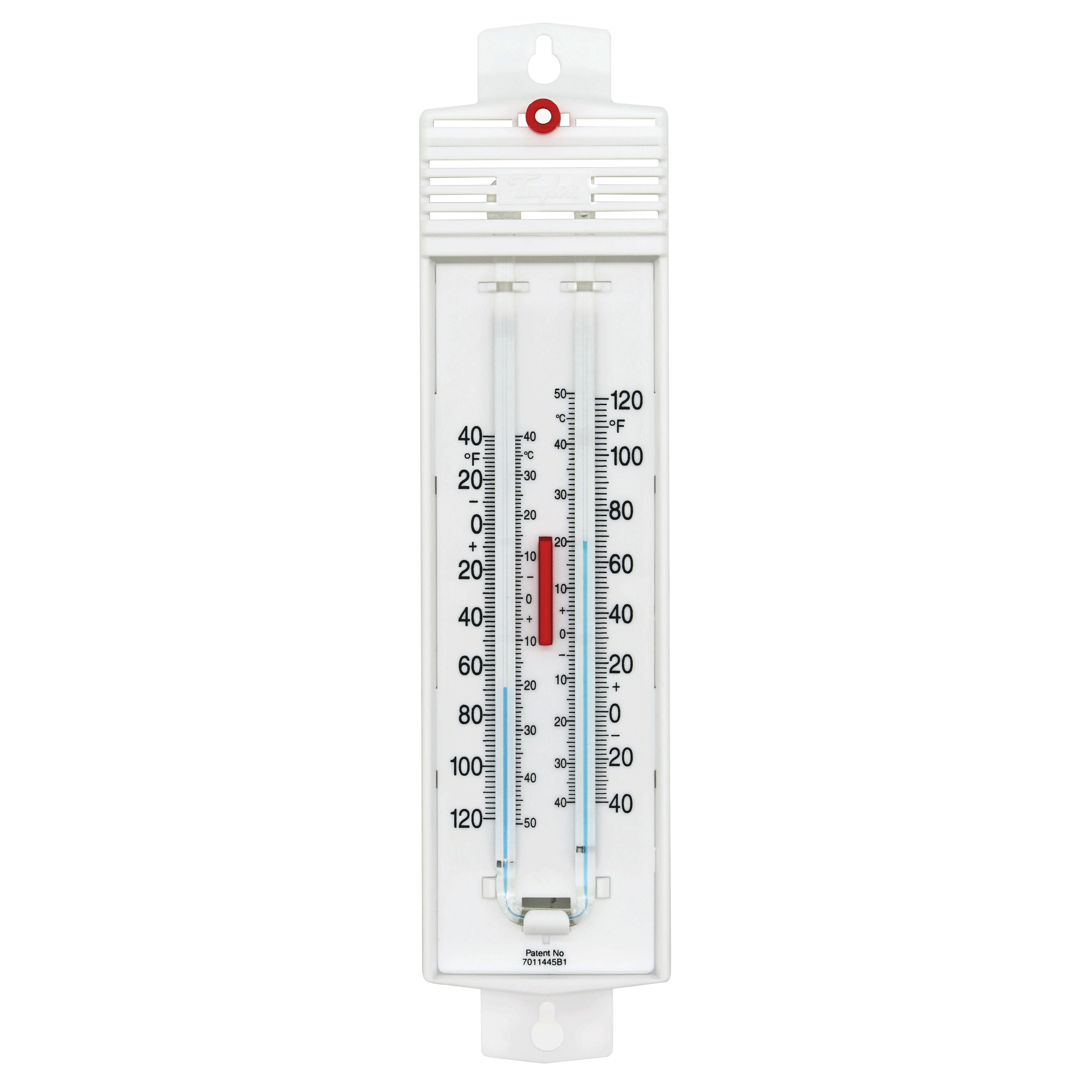 Analog max/min thermometer