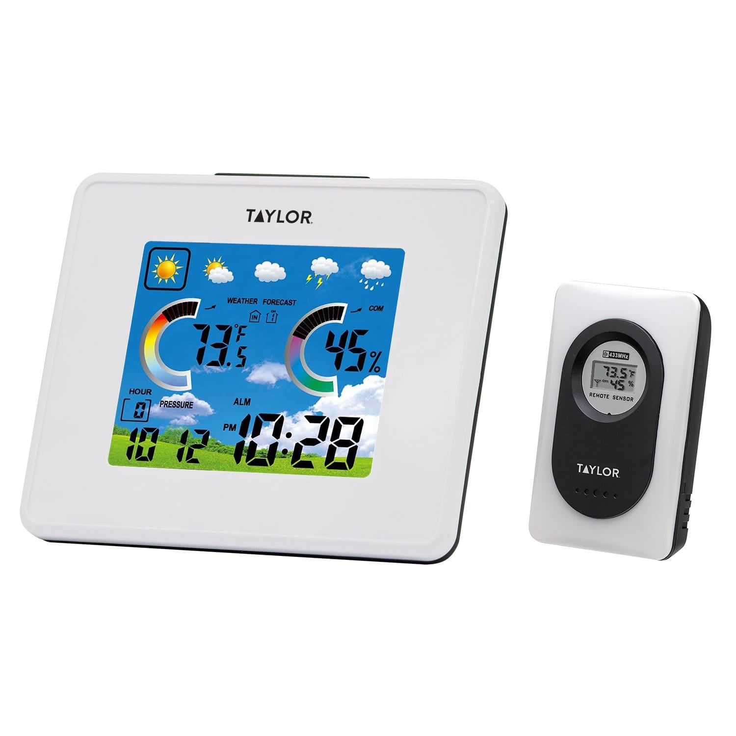 3 Channel Wireless Weather Station with Clock – Taylor USA