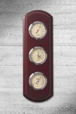 Taylor Heritage Wood Weather Station with Barometer/Hygrometer