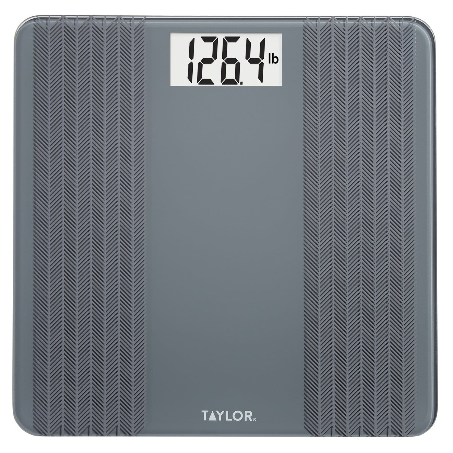 Digital Glass Scale with Textured Herringbone Design