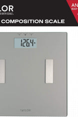 Body Composition Scale with Body Fat, Body Water and Muscle Mass + BMI –  Taylor USA