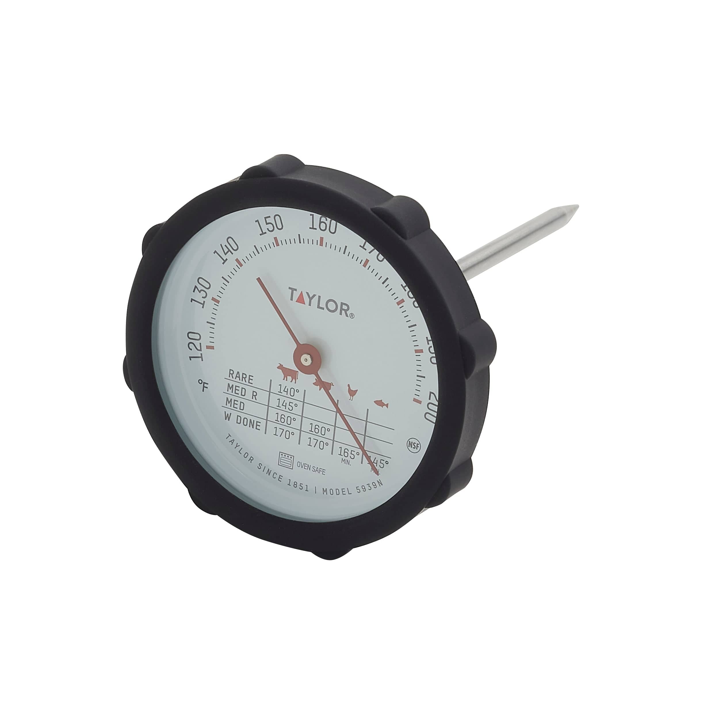 Leave-In Meat Thermometer with Silicone Grip