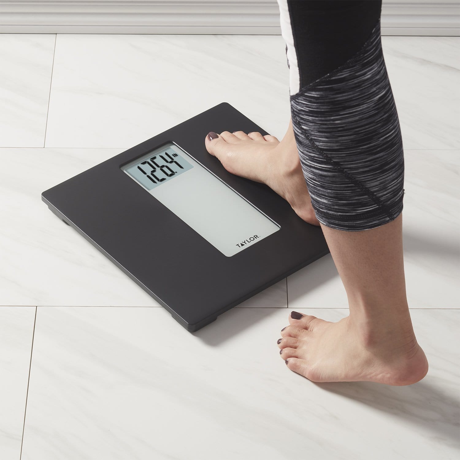 Digital Black/Grey Bathroom Scale – Taylor USA