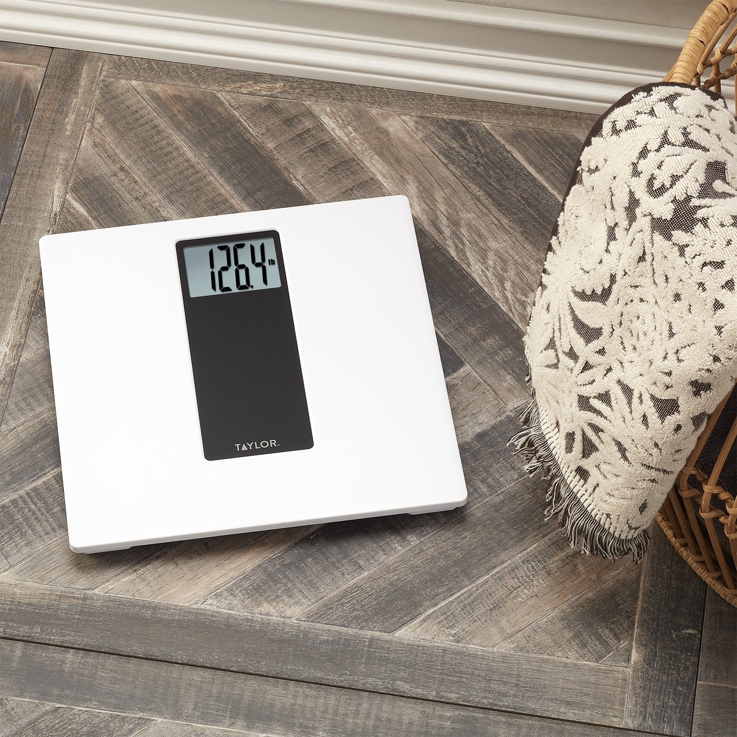 Digital White/Black Bathroom Scale