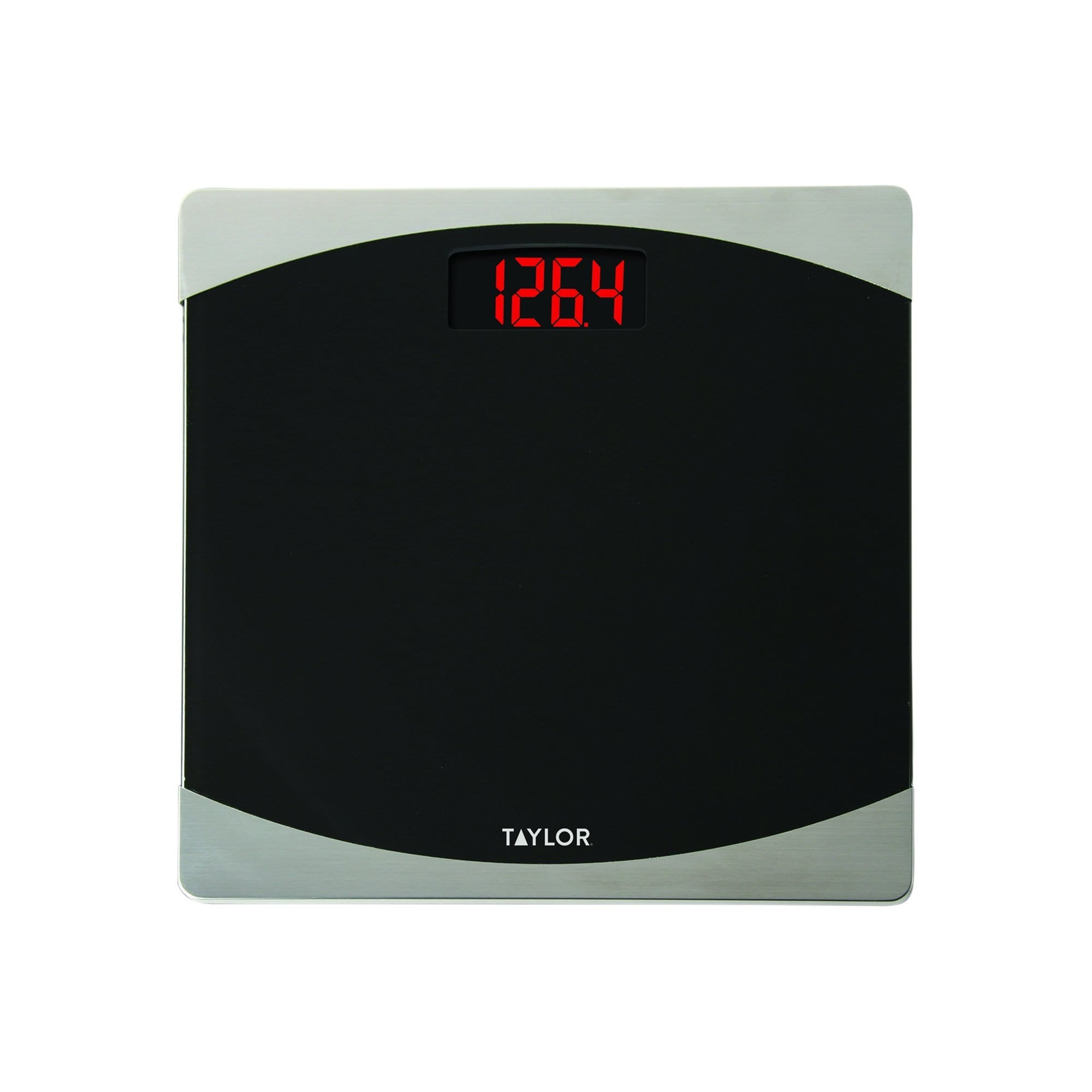 Digital Glass Bathroom Scale with Red LCD Display