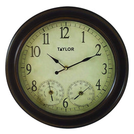 6.5 x 3.375 Wood Indoor Wall Thermometer – Taylor USA