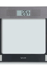 Taylor Clear Glass Bath Scale with Magic Display, 440-Lb. Capacity