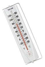 Taylor Indoor/Outdoor Aluminum Thermometer, 8-3/4-In