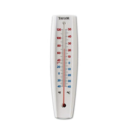 Taylor Indoor/Outdoor 5.25 Dial Thermometer White Weather Resistant 5159