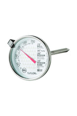 Taylor 3-inch Dial Leave-in Meat Thermometer with Meat Chart on Dial