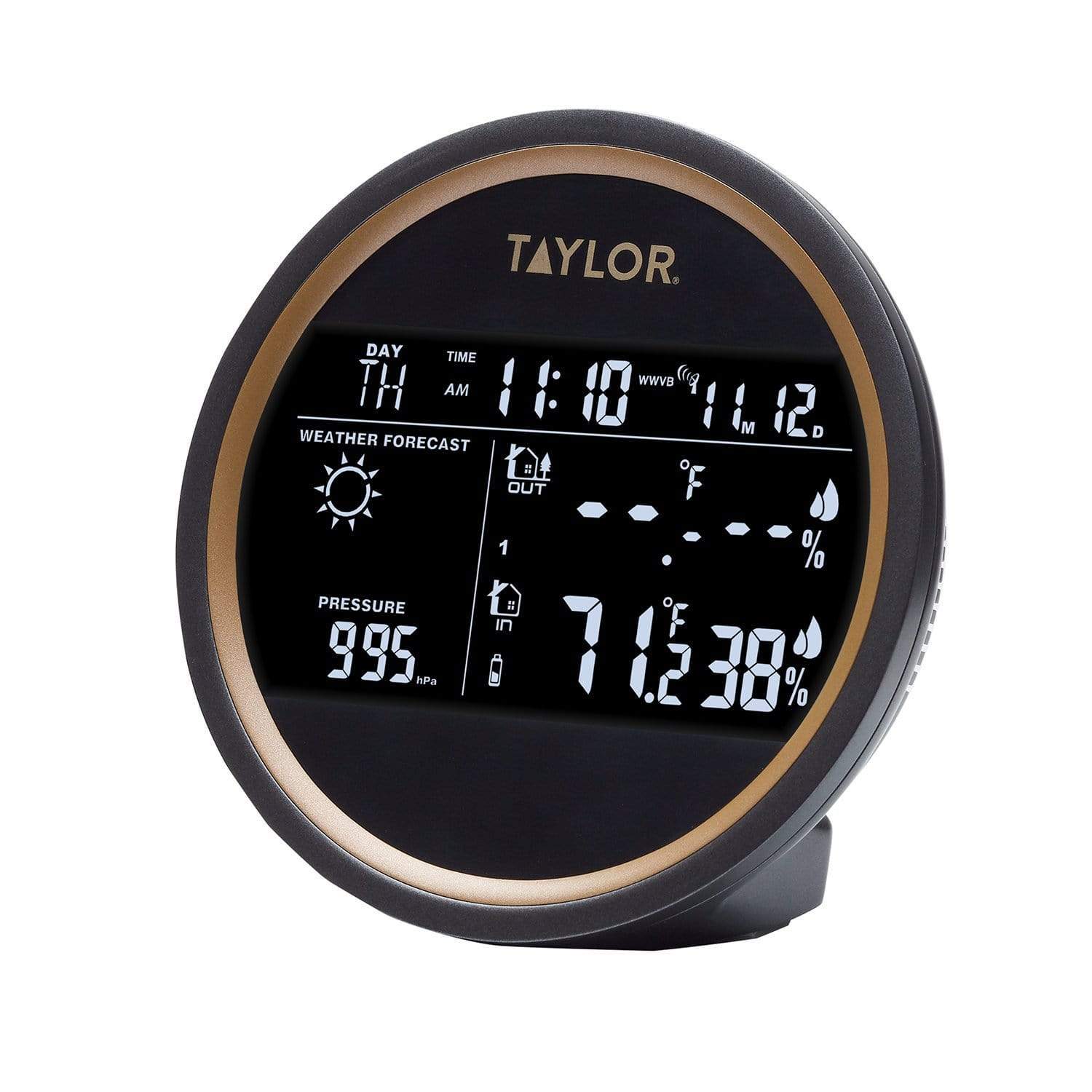 Taylor Wireless Digital Indoor Outdoor Weather Station, White